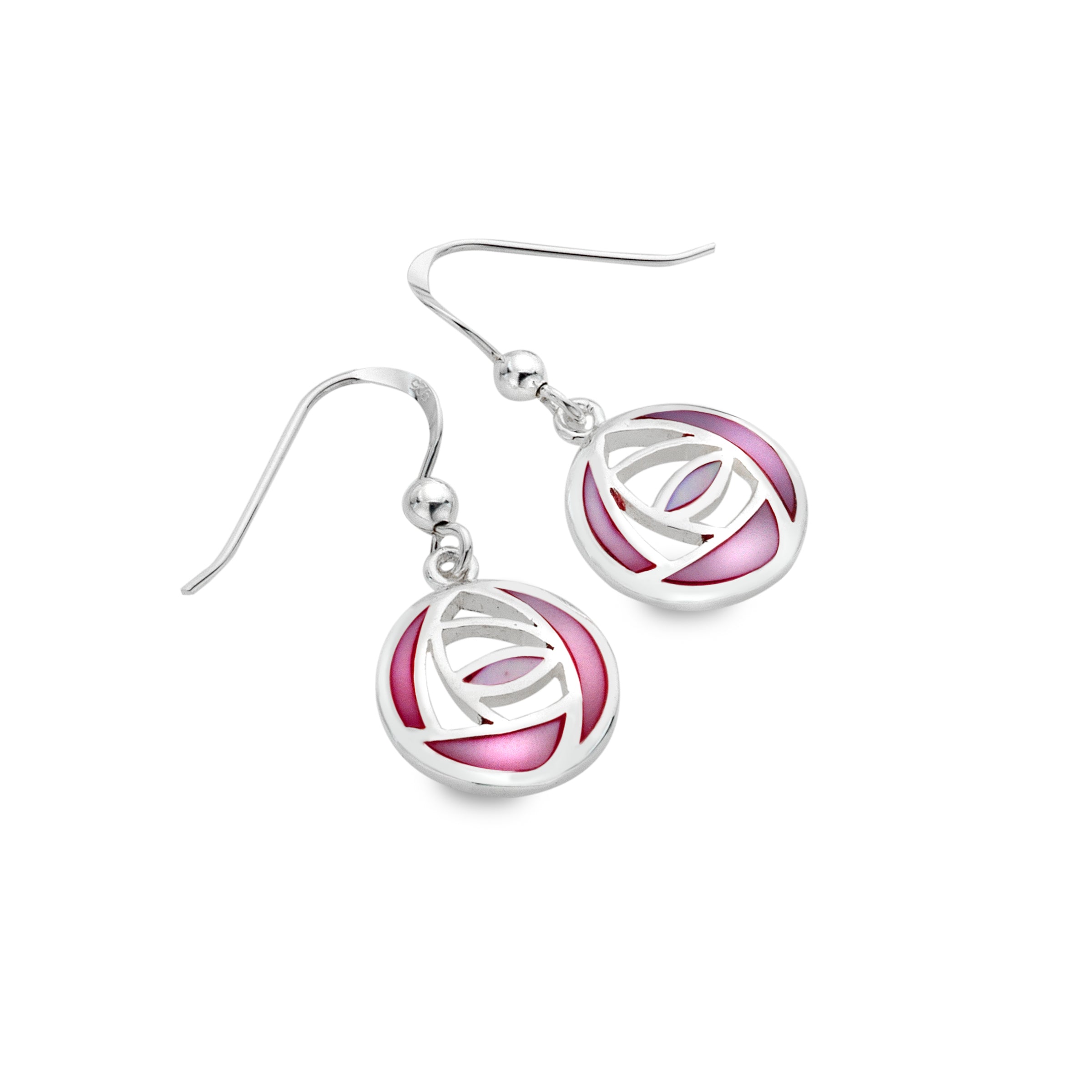 Mother of Pearl Rose Earrings